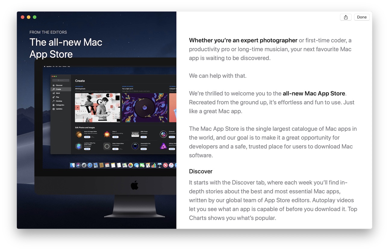 Shorter App Review TimesMojave’s All-New Mac App StoreReality check